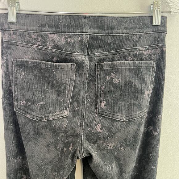 Spanx Women's Pull On Paint Splatter Pants Sz M Tall Gray Marble - Picture 8 of 11